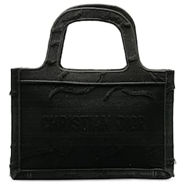 Dior-Mini bolso tote tipo libro de camuflaje negro Dior-Negro