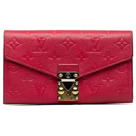 Louis Vuitton-Louis Vuitton Red Monogram Empreinte Metis Wallet-Red