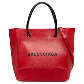 Balenciaga-Balenciaga Red XXS Shopping Tote-Red
