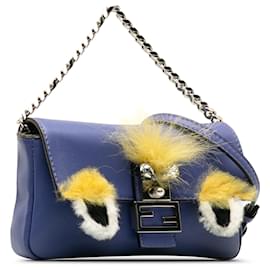 Fendi-Baguette micromonstruo morado de Fendi-Púrpura