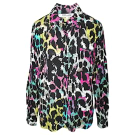 Diane Von Furstenberg-Camisa de viscosa con estampado multicolor-Multicolor,Otro