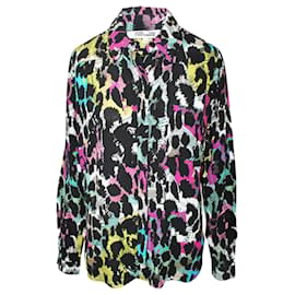 Diane Von Furstenberg-Camisa de viscosa con estampado multicolor-Multicolor,Otro