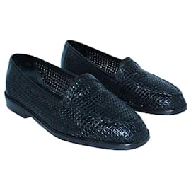 Autre Marque-Black Braided Shoes-Black