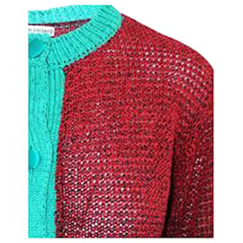 Tsumori Chisato-Red and Green Thick Cardigan-Red