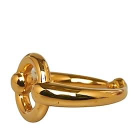Hermès-Mors Scarf Ring-Golden