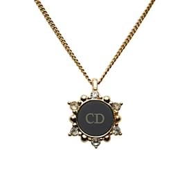 Dior-Dior CD Pendant Necklace Metal Necklace in Good condition-Golden