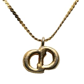 Dior-Collier pendentif CD-Doré