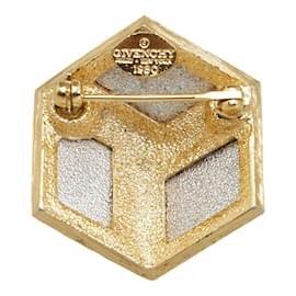 Givenchy-3D Cube Brooch-Silvery
