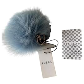 Furla-Taschenanhänger-Hellblau