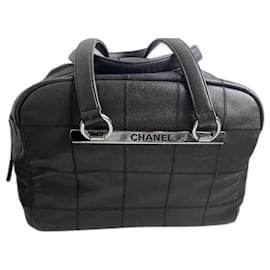 Chanel-bolsa de coco-Marrom