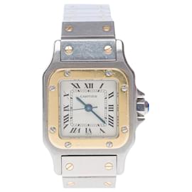 Cartier-CARTIER Santos Galbee accessory in Gold and Silver steel - 101650-Silvery