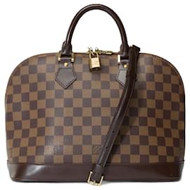 Louis Vuitton-LOUIS VUITTON Alma Bag in Brown Canvas - 101690-Brown