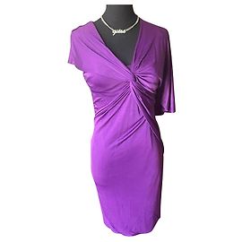 Emanuel Ungaro Belle robe UNGARO violette de taille particulière 42 Italian. Violet foncé