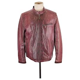 Philipp Plein-Burgunderrote Jacke-Bordeaux