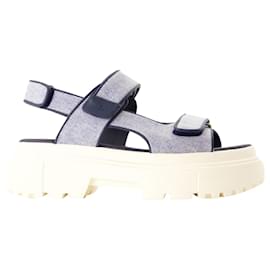 Hogan-Sandalias Cinturino - Hogan - Algodón - Azul-Azul