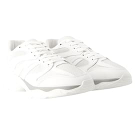 Hogan-H Punzonato Sneakers - Hogan - Leather - White-White