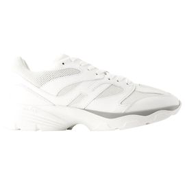 Baskets H Punzonato - Hogan - Cuir - Blanc Blanc