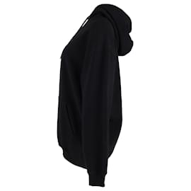 Balenciaga-Balenciaga Sponsor Logo Print Hooded Sweatshirt in Black Cotton-Black