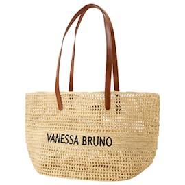 Vanessa Bruno-Panier Shopper Bag - Vanessa Bruno - Raffia - Beige-Beige