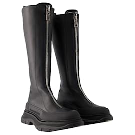 Alexander Mcqueen-Tread Slick Boots - Alexander Mcqueen - Leather - Black-Black