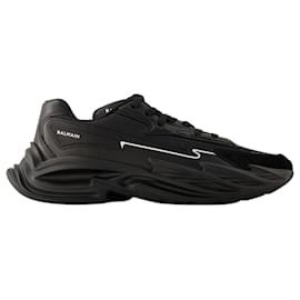Balmain-B-Dr4g0n Sneakers - Balmain - Synthetic Leather - Black-Black