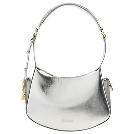 Borsa a tracolla Ganni - Ganni - Pelle sintetica - Argento Argento Metallico