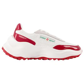 Casablanca-Atlantis Sneakers - Casablanca - Weiß/Rot - Leder-Rot