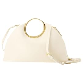 Jacquemus-Le Calino Bag - Jacquemus - Leather - Ivory-Brown,Beige