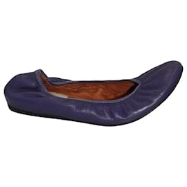 Lanvin-Ballerines Lanvin en Cuir de Veau Violet-Violet