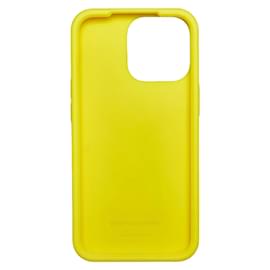 Bottega Veneta-Funda de silicona Intrecciato para iPhone 13Pro-Amarillo