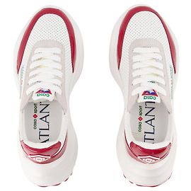 Baskets Atlantis - Casablanca - Blanc/Rouge - Cuir Rouge