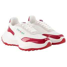 Casablanca-Atlantis Sneakers - Casablanca - Weiß/Rot - Leder-Rot