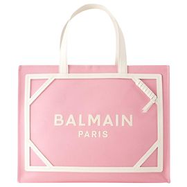 Bolsa de compras média B-Army - Balmain - Lona - Rosa Rosa