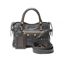 Balenciaga-Motocross Giant 12 Mini City Bag-Grey