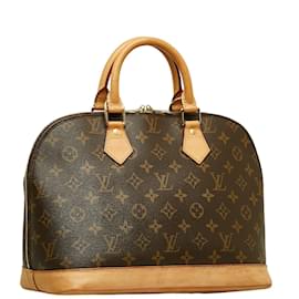 Louis Vuitton-Louis Vuitton Monogram Alma PM Canvas Handbag in Good condition-Brown