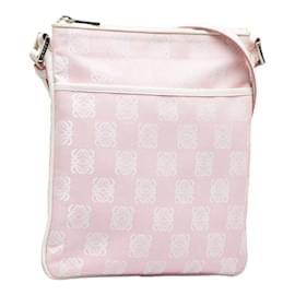 Loewe-Anagram Canvas Crossbody Bag 90401-Pink
