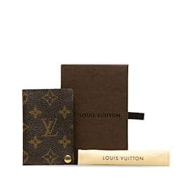 Louis Vuitton-Monograma Porte-Cartes Credit Pression M60937-Castaño