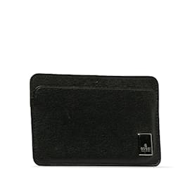 Gucci-Porta-cartões de couro 030 0959-Preto