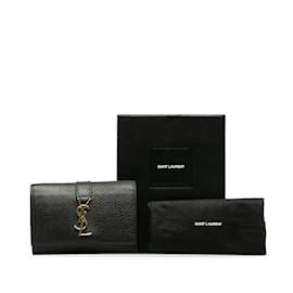 Yves Saint Laurent-leather 6 key holder 613334-Black