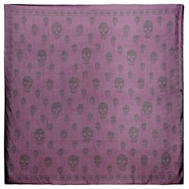Alexander Mcqueen-Skull Scarf - Alexander Mcqueen - Silk - Night Shade-Blue