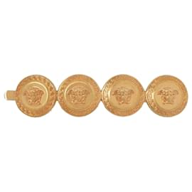 Versace-Alfinete de cabelo Right Tribute Medusa em latão dourado-Metálico
