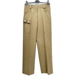Autre Marque-NON SIGNE / UNSIGNED  Trousers T.0-5 1 Wool-Khaki