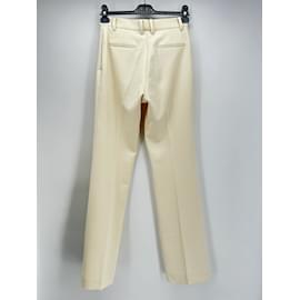Autre Marque-PAPER MOON  Trousers T.International S Wool-Cream