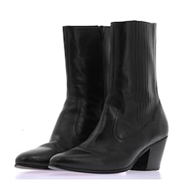 Céline-CELINE  Boots T.eu 39 leather-Black