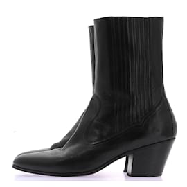 Céline-CELINE  Boots T.eu 39 leather-Black