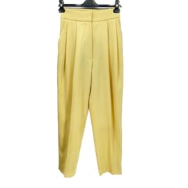 Petar Petrov-PETAR PETROV  Trousers T.fr 34 Wool-Yellow