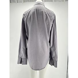 Yves Saint Laurent-YVES SAINT LAURENT Chemises T.UE (tour de cou / collier) 39 cotton-Violet