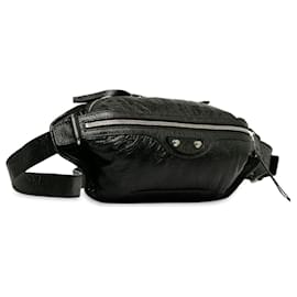 Balenciaga-Balenciaga Black Motocross Classic Neo Lift Belt Bag-Black