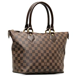 Louis Vuitton-Louis Vuitton Brown Damier Ebene Saleya PM-Marrone