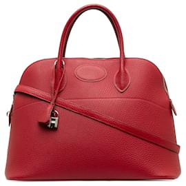 Hermès-Hermes Red Taurillon Bolide 31-Rot